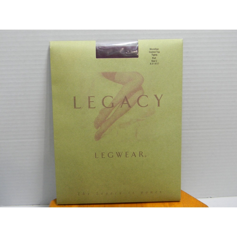 Legacy Legwear Microfiber Control Top Tights Port Size C A31857 QVC NWT USA